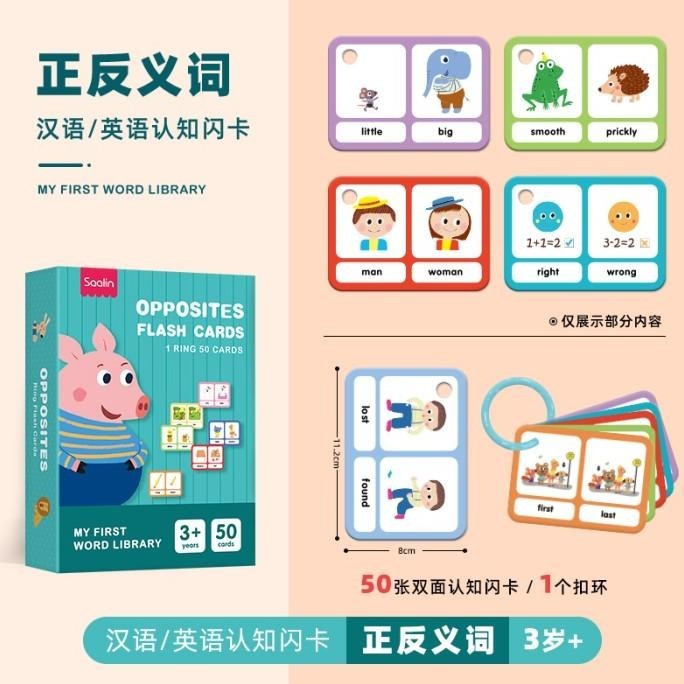 Saalin My First Word Library Flash Card mainan edukasi belajar bahasa peterstorez