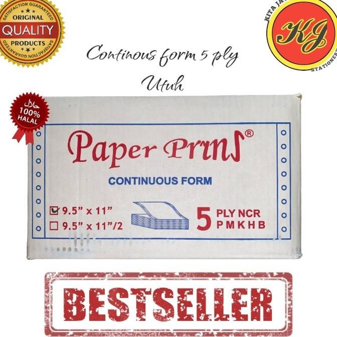 

Continous form 5 ply 9,511 Paper prins