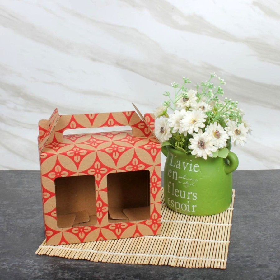 

10 Pcs Dus Jinjing Box isi 2 Toples 250ml Coklat Batik uk 14.5 x 7 x 12 cm