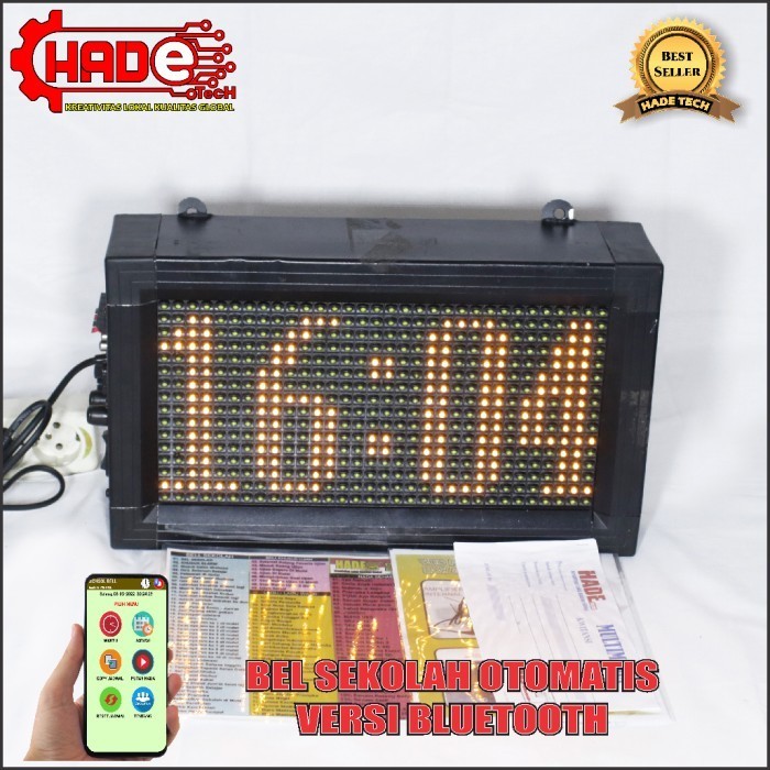 ready BEL SEKOLAH/PABRIK OTOMATIS JAM DIGITAL VERSI ANDROID PLUS AMPLIFIER