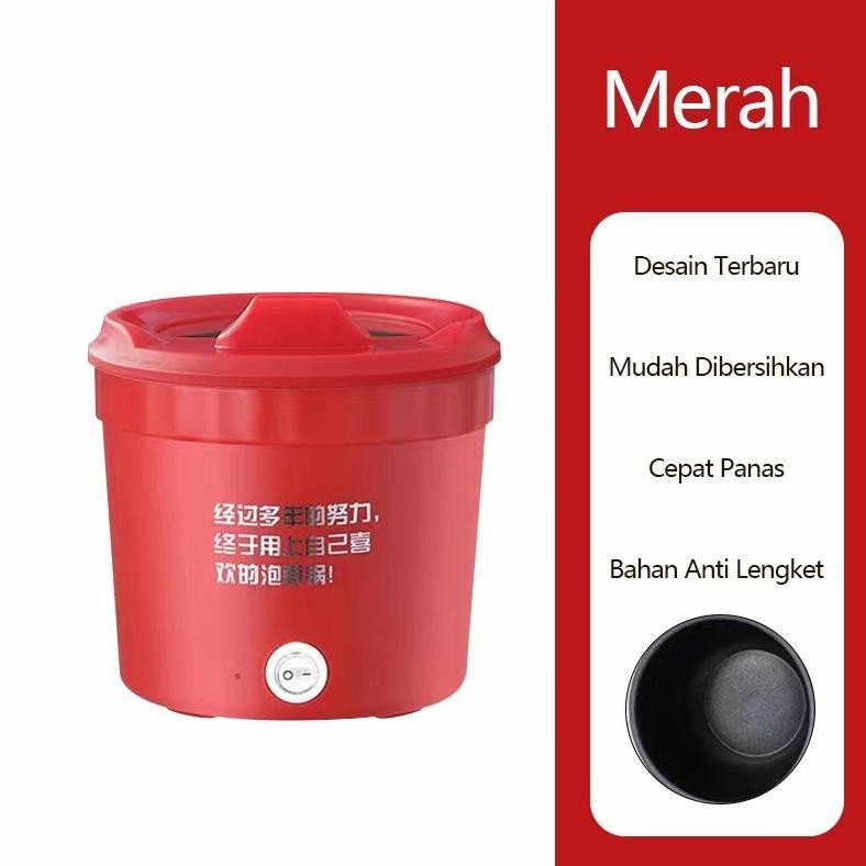 New Lighthundred Panci Listrik Serbaguna 1.1L / Panci Elektrik/ Panci Listrik Low Watt /Alat Masak L
