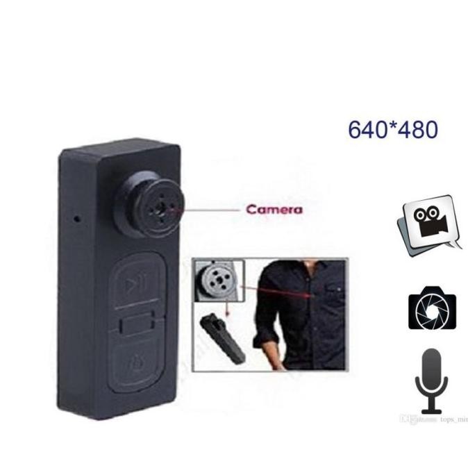 Baru Kamera Mini Tersembunyi SpyCam Hidden Model Kancing Baju Super Kecil