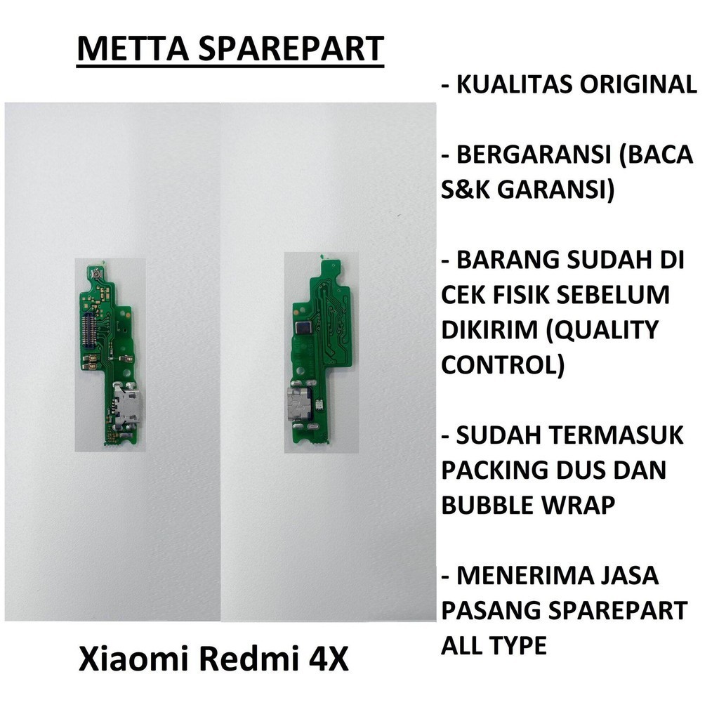 Original OEM Konektor Charger + Mic Xiaomi Redmi 4X