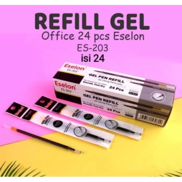 

(20pc) REFILL TINTA PULPEN CAIR HITAM / REFIL ISI ULANG PEN GEL