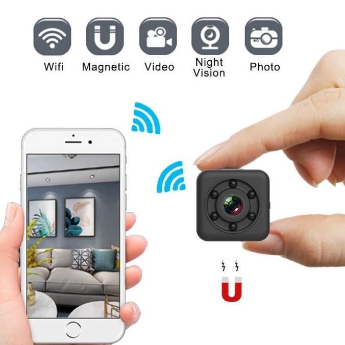 Baru KAMERA PENGINTAI MINI WIFI TANPA KABEL CAMERA CCTV KECIL TERSEMBUNYI