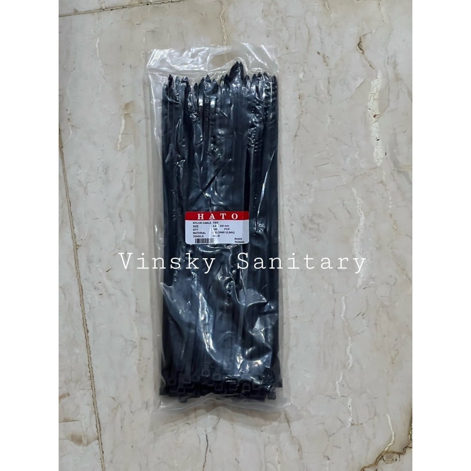 

Kabel Tis Ties Kabel Stik Nylon Cabel Ties HITAM TEBAL