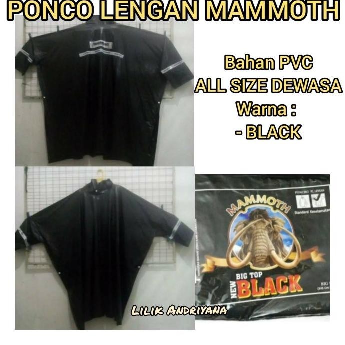 kim jas ujan ponco lengan mammoth