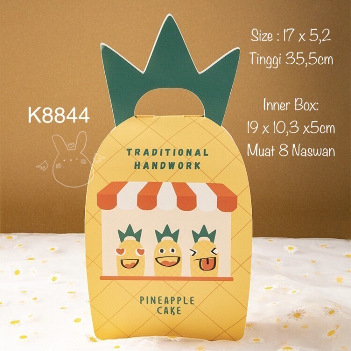 

] Kotak Nastar K8844 dus Naswan Nenas Pineapple Box