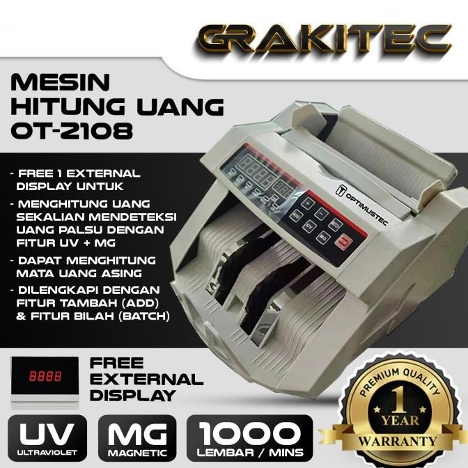 

Mesin Penghitung Uang - Alat Hitung Uang Money Counter