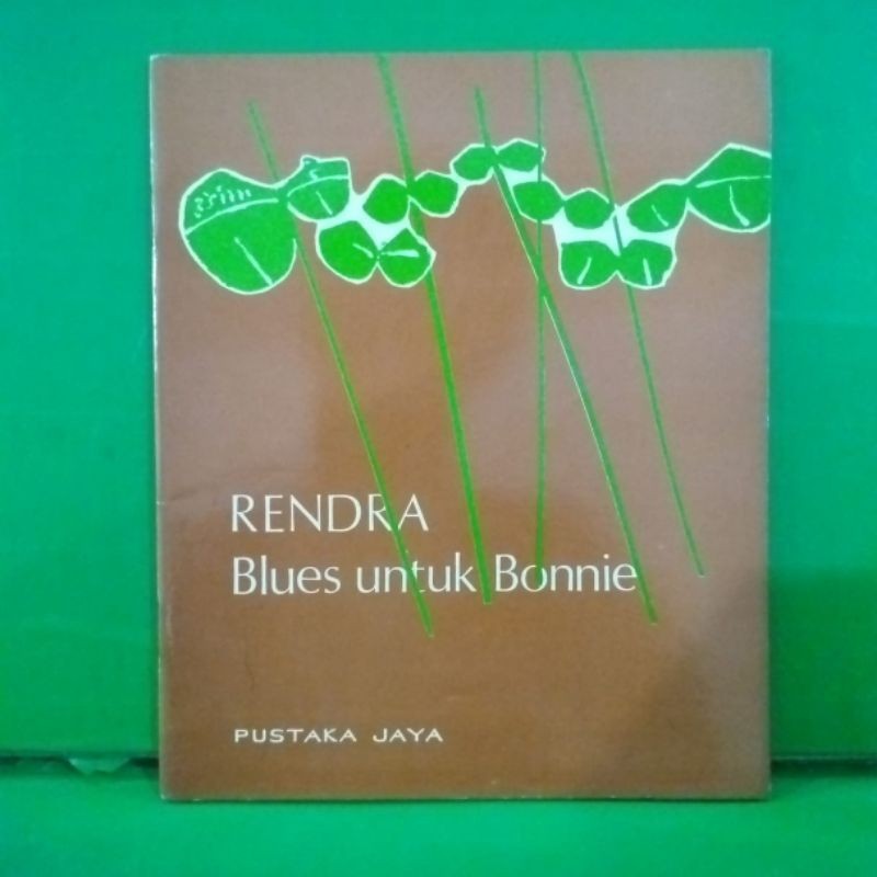 Buku rendra blues untuk bonnie