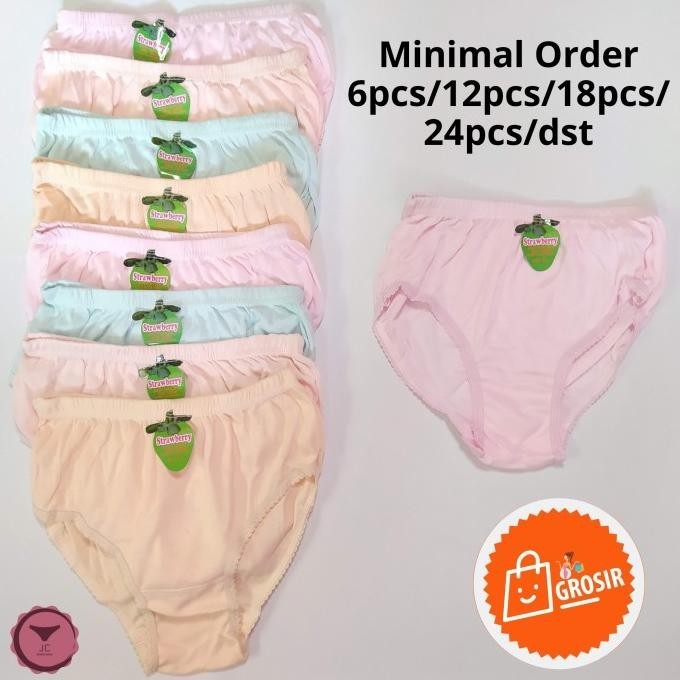 Model Baru CELANA DALAM WANITA CEWEK DEWASA BAHAN KAOS LEMBUT CD APPLE PALSU