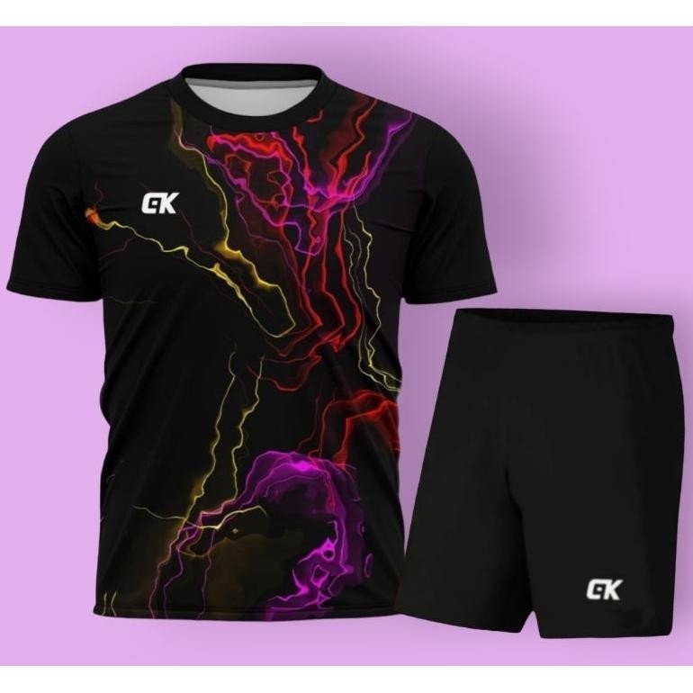 Baju Stelan Olahraga Wanita Stelan Volly Ball Baju Badminton Futsal Keren Voli Printing Baju Tenis M