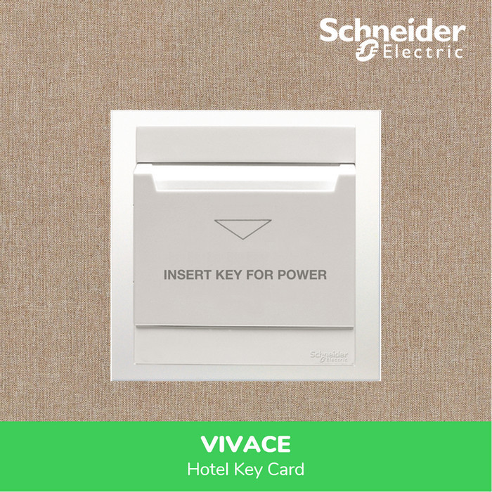 Terbaru Schneider Saklar Hotel Key Card Switch Vivace - Kb31Ekt Promo Terlaris