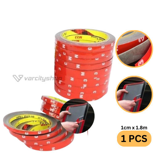 

Double Tape MMM 1CM 10MM Busa Perekat Foam Dobel Tape Bukan 3M