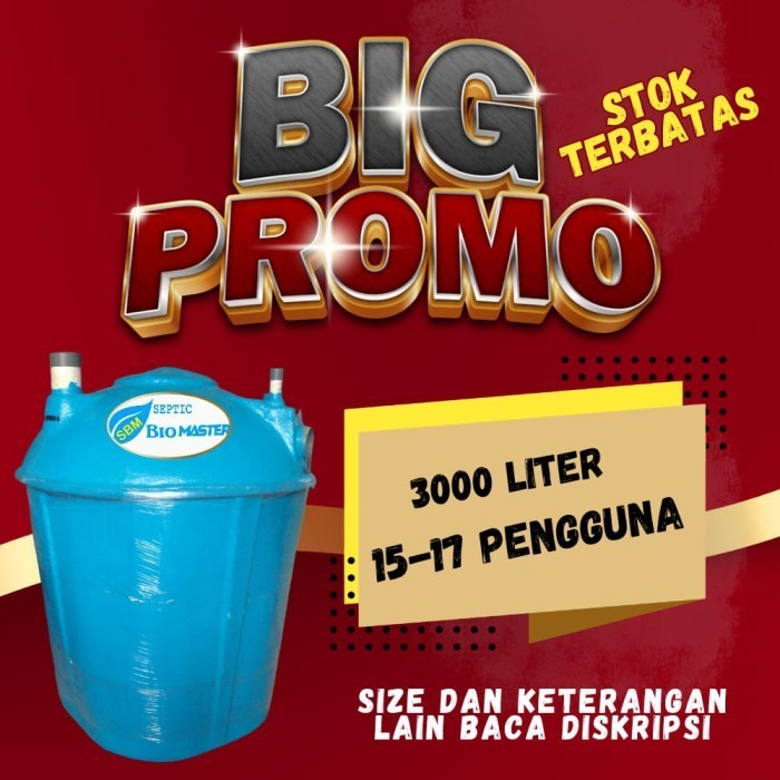 Terbaru Biotech Septic Tank 3000 Liter, Septic Tank Biotech 3000 Liter, Bt 16 Promo Terlaris