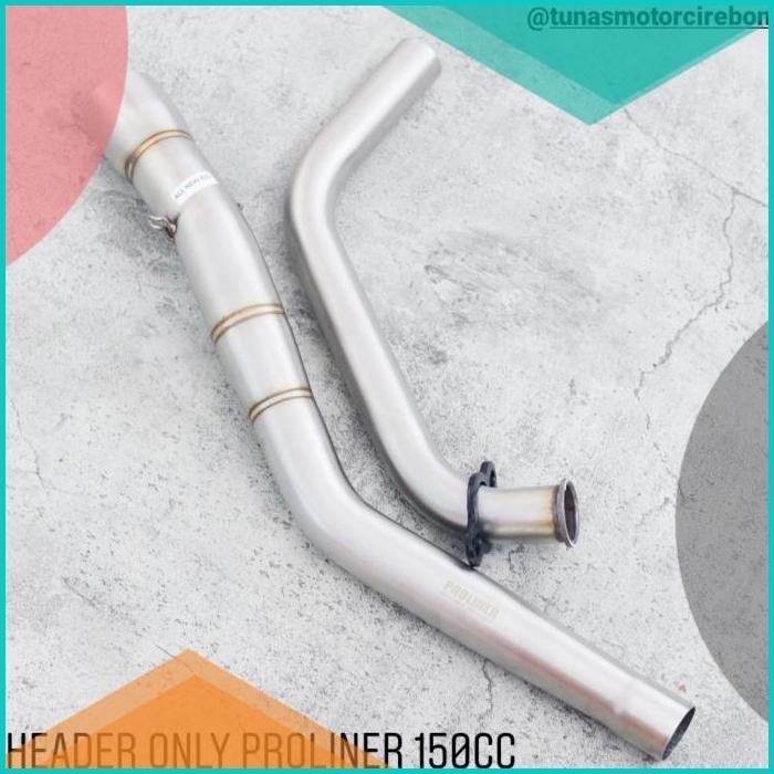 Header Leher only doang PROLINER CBR150 GSX150 R15vva R15 Sonic FU 16n