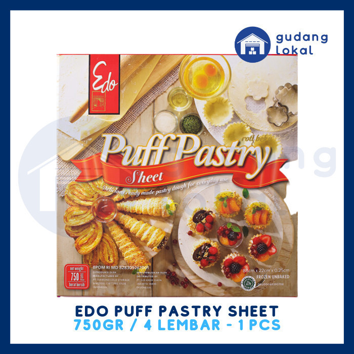 

HARGA DISKON EDO PUFF PASTRY SHEETS 750GR