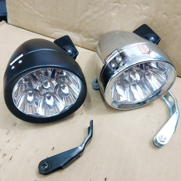Harga Diskon Lampu Sepeda Ontel Jadul Led 7 Mata