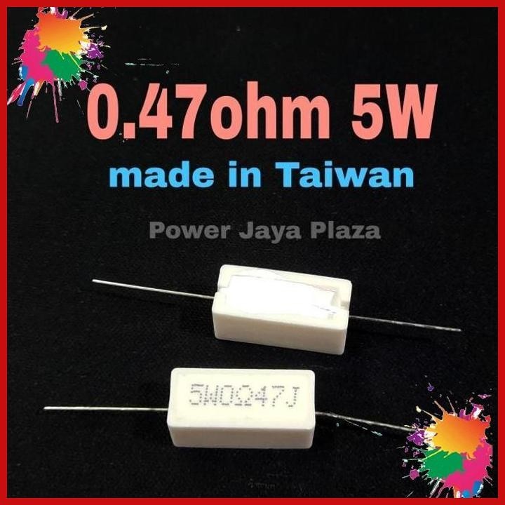 resistor 0.47ohm 0,47ohm 5w 5watt high quality [pjp]