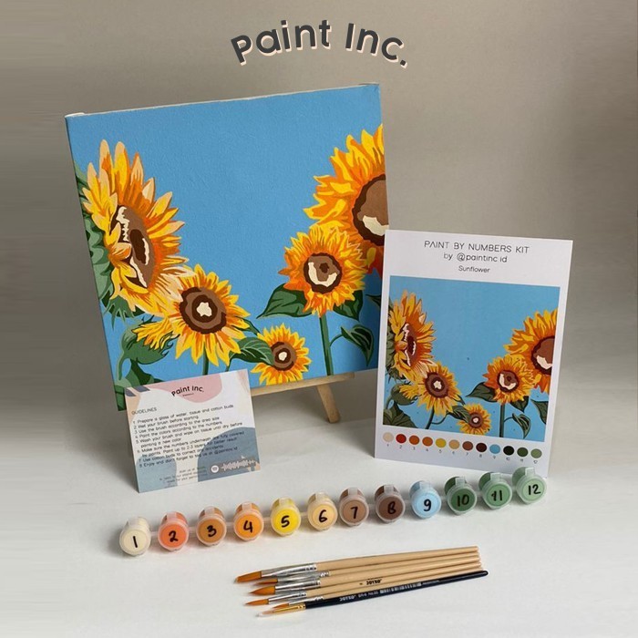 

Terjangkau Paint by Numbers Kit: Sunflower Paint Inc. ID Painting Kit
