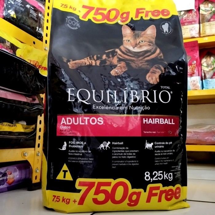 Promo EQUILIBRIO ADULT HAIRBALL 7,5KG Makanan Kucing Equilibrio