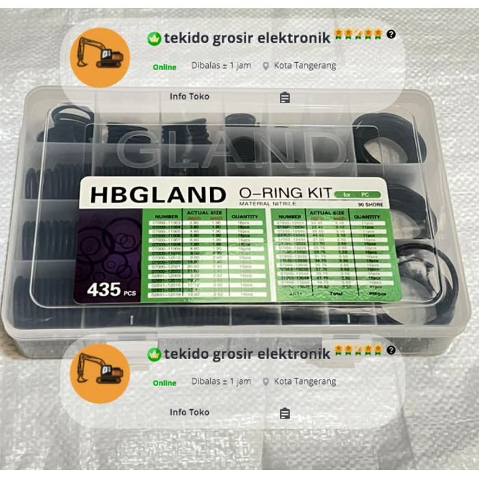 Oring Kit Komatsu Oring Box Komatsu Giant Diskon Best