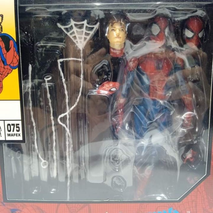 Promo Mainan Mafex Act Figure Mafex 075 Comic The Amazing Spiderman Recast M Terbaru