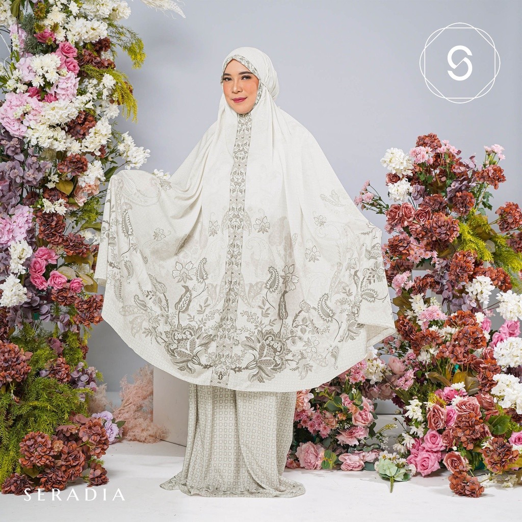 [SYAR'I MINERV] Seradia x Fitrop - Mukena Nayeena Raffia Prayer Set Free Sajadah Mini