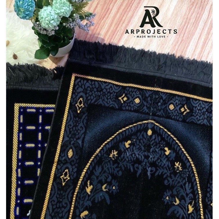 [SYAR'I MINERV] Paket Hampers Alat Sholat Cowok Black Series/Kado Pria/Giftbox Sarung Sajadah