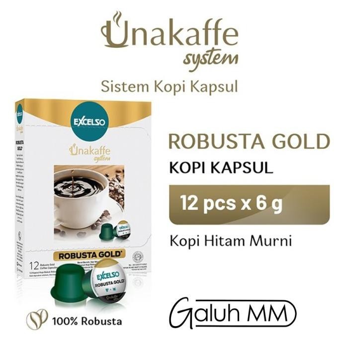 

Excelso Unakaffe Robusta Gold Kapsul Kopi (12 Cup @ 6 Gram)