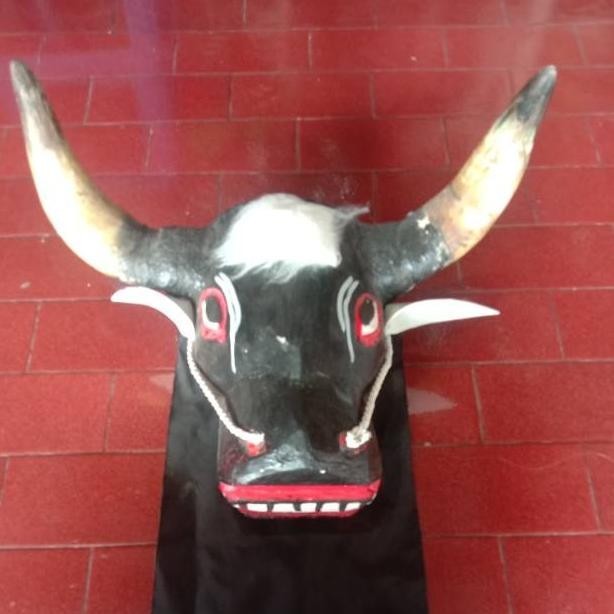 Termurah Sabrinashop - Mainan Anak Bantengan - Kuda Lumping - Topeng Banteng Kayu ** Sale