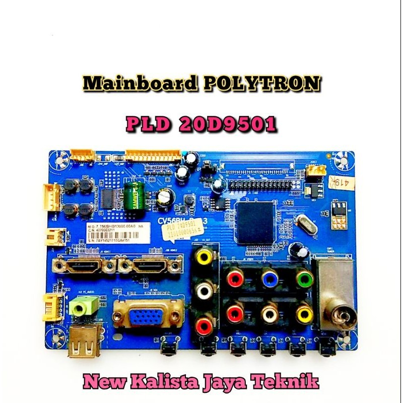 MAINBOARD TV POLYTRON PLD 20D9501 ORIGINAL XV56BH-B-13 MB 20D9501 MB POLYTRON 20d9501 MOTHERBOARD 20