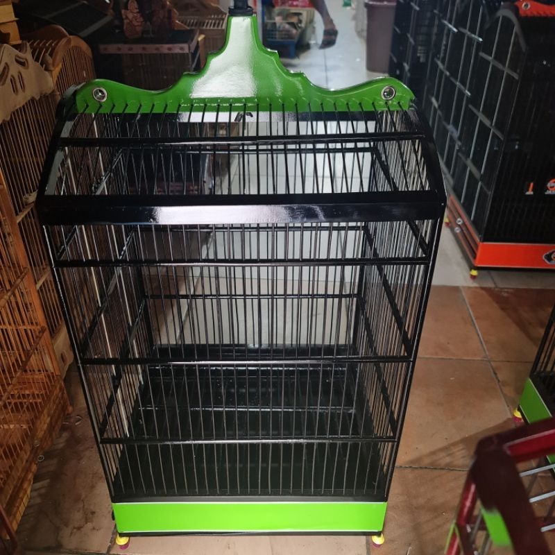 PROMO KANDANG Sangkar Kotak 2 Warna Terbaru 2022 Kandang Kotak SNJ Sangkar Burung Kandang Burung