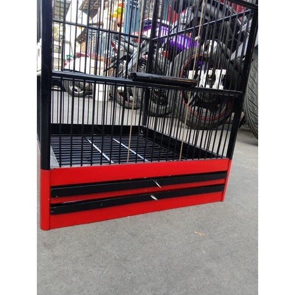 PROMO KANDANG SANGKAR KANDANG KOTAK ORIQ HITAM MERAH NO 2