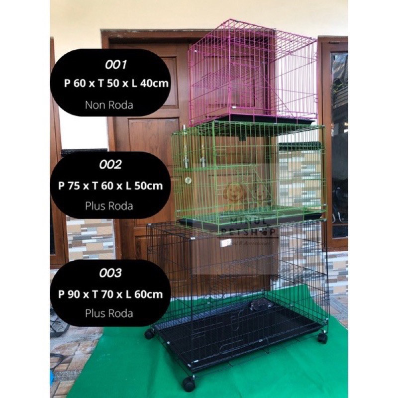 PROMO KANDANG Kandang Kucing Anjing (003) Tingkat Besar Super Jumbo Lantai 2