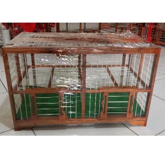 PROMO KANDANG DONGDANG MERPATI 2 PASANG JUMBO_ KANDANG JATI BURUNG DORO
