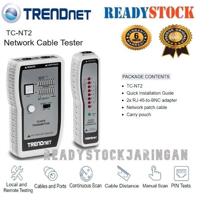 Trendnet Tc-Nt2 Kable Lan Tester Lan Kabel Tester Lan Cable Tester