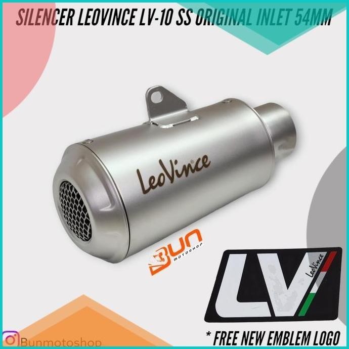 Silencer LEOVINCE LV10 LV 10 SS STAINLESS ORIGINAL 54mm 16novz3 last s
