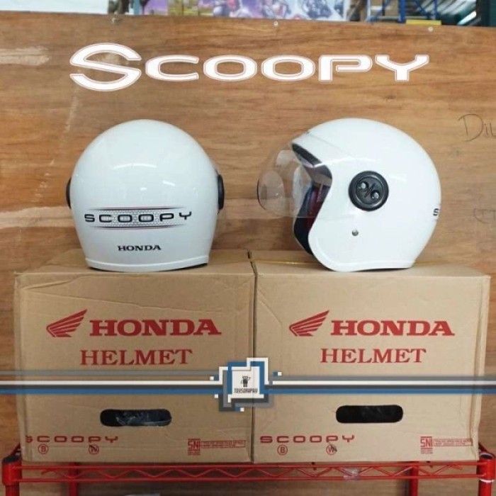 Helm - Helm Honda Scoopy Asli Half Face