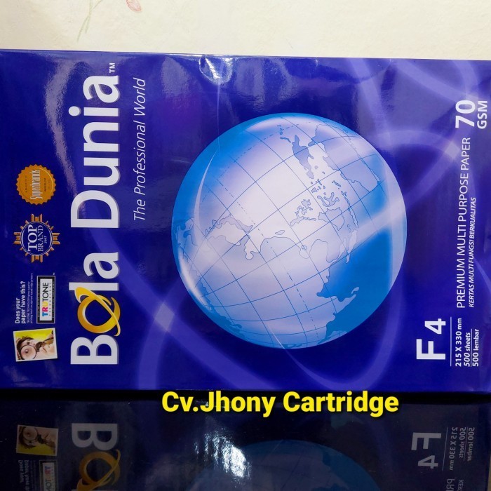 

TERMURAH Kertas Print Hvs Bola Dunia F4 70 g gr gram gsm