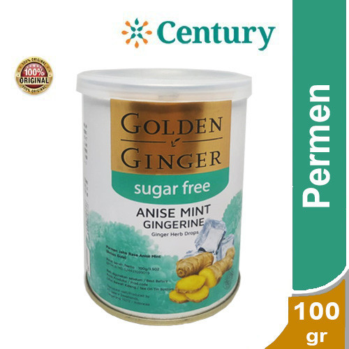 

GOLDEN GINGER SF ANISE MINT 100G / PERMEN / PELEGA TENGGOROKAN