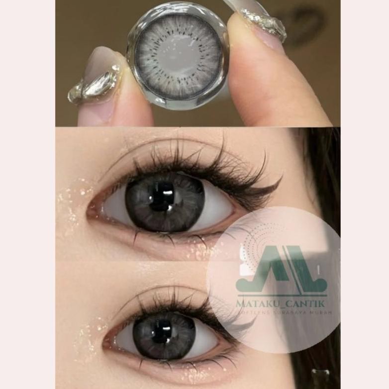 Terbaru Softlens Hitam Ke Abu Abuan Limited Diameter 14.5 | Softlens Hitam Yang Tidak Membosankan | 