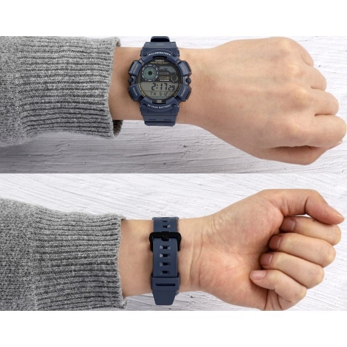 Jam Tangan Pria Casio Ws-1500H-2A Digital Fishing Gear Original