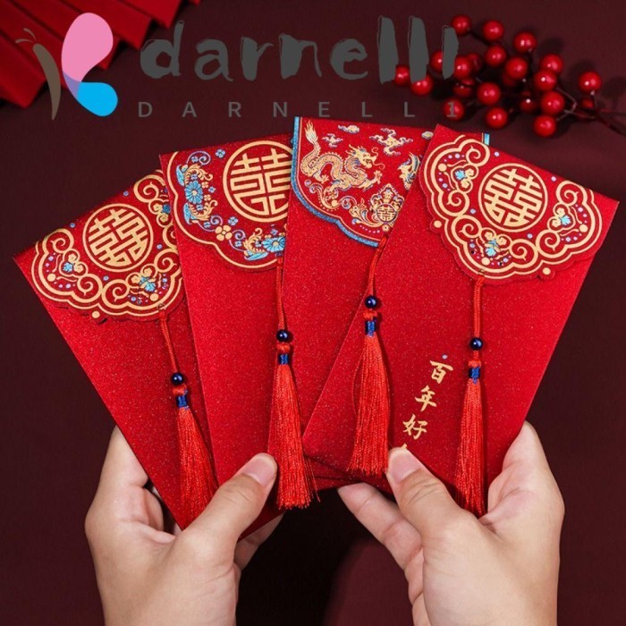 

Darnell1 Amplop Merah Imlek Merah Trendi Hadiah Festival Musim Semi