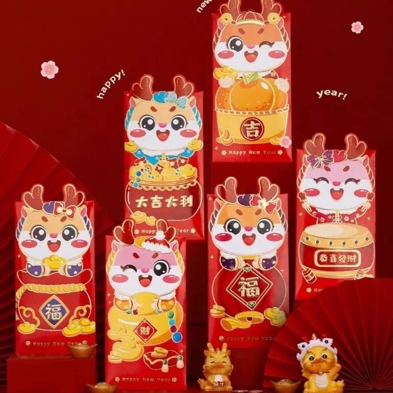 

Termurah Hong Bao Cny (1Bungkus Isi 6) | Angpao Tahun Naga Chinese New Year Diskom