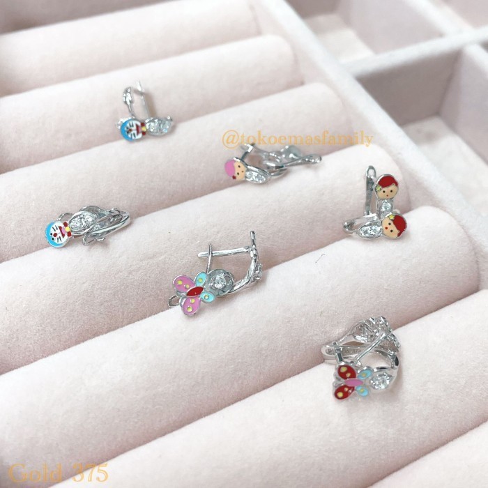 ANTING ANAK EMAS PUTIH KARAKTER