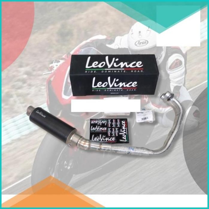 Knalpot R25 Leovince Fullsystem GP Corsa Matte Original Underbelly 16n