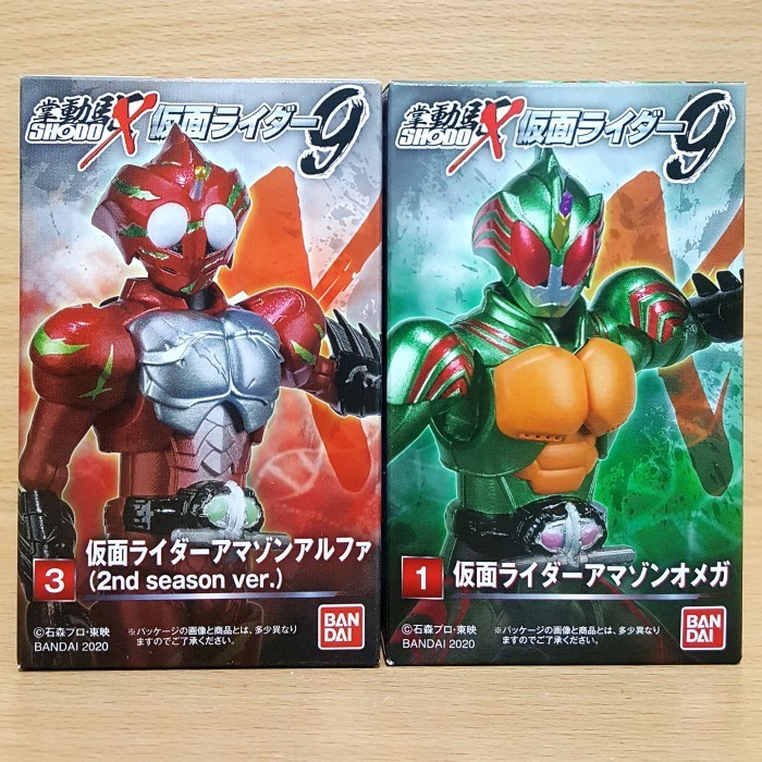 Murah SHODO-X Kamen Rider 9AmazonsMasked Rider Amazon S2 & Omega