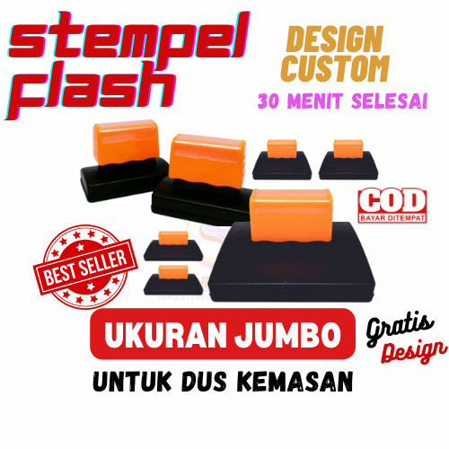 

DISKON STEMPEL CUSTOM / 78X103 mm / OTOMATIS TINTA /BISA 2 WARNA