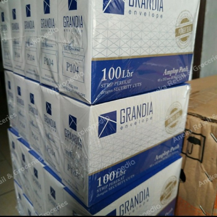 

MURAH Amplop Putih Amplop 104 Amplop Grandia Kemasan 5 pak 100 lembar